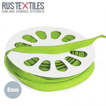 elastisches Glanz-Paspelband Breite 8 mm Lime